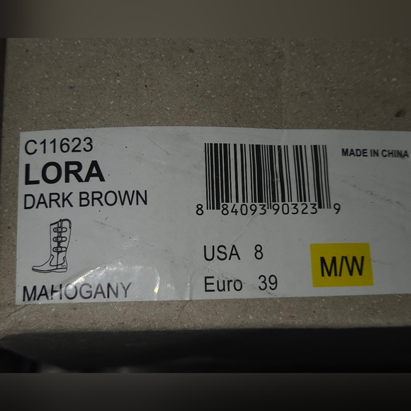 NWT Born Dark Brown Mahogany 'LORA' Leather Moto Boots (In The Box) Sz 8/39 - Picture 12 of 12